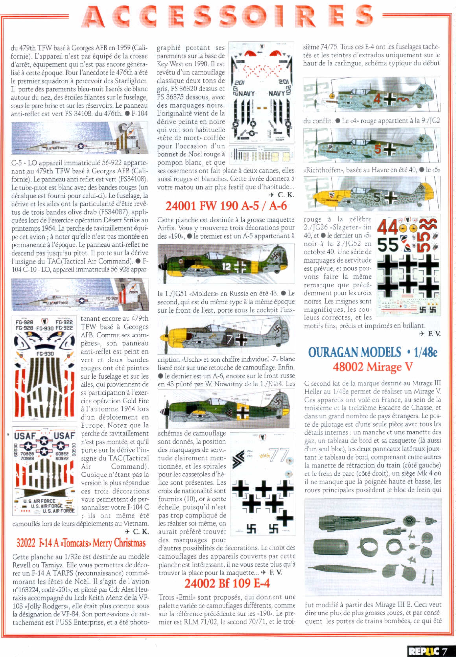 Replic 119 - FIAT G-91R, Macchi C202, Westland Lysander